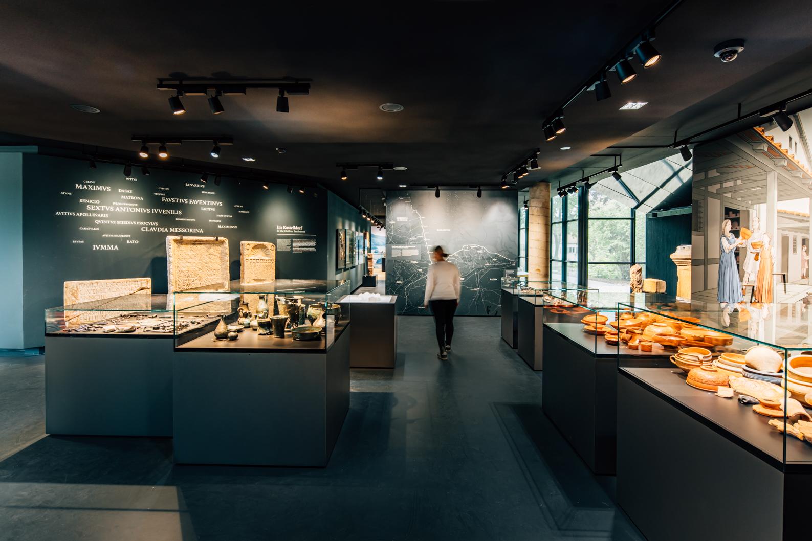 Limesmuseum Aalen. Erdgeschoss: Im Kastelldorf