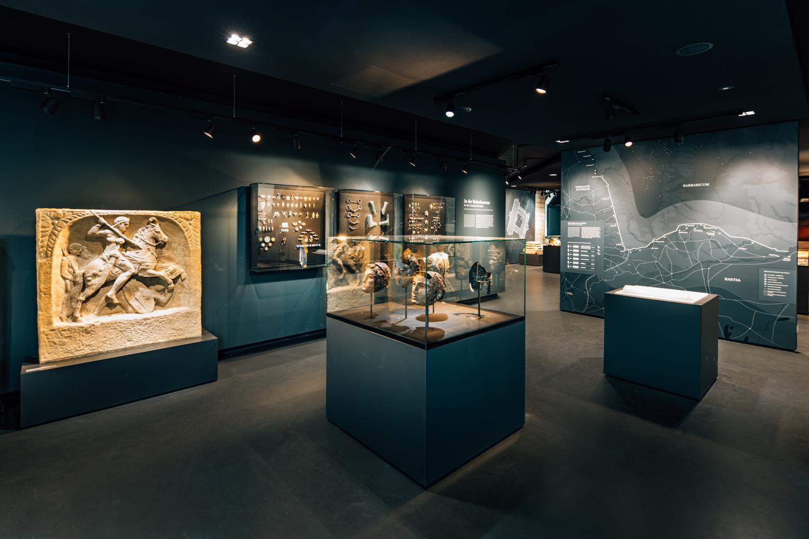 Limesmuseum Aalen. Erdgeschoss: Reiterkaserne.