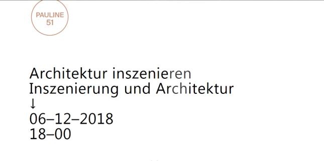 06. Dezember 2018
Architekturbühne Pauline 51