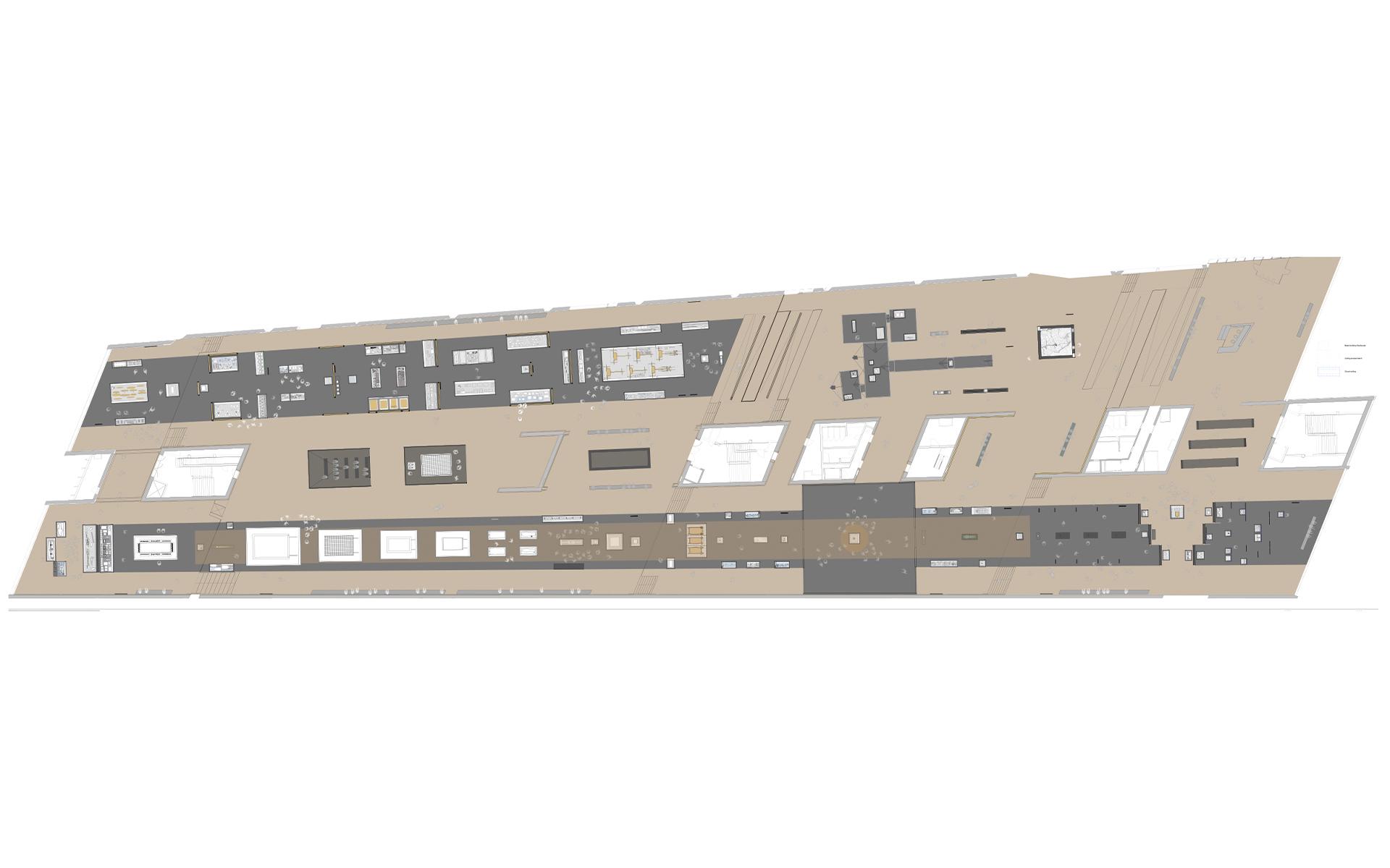 Floorplan of the Tutankhamun Gallery