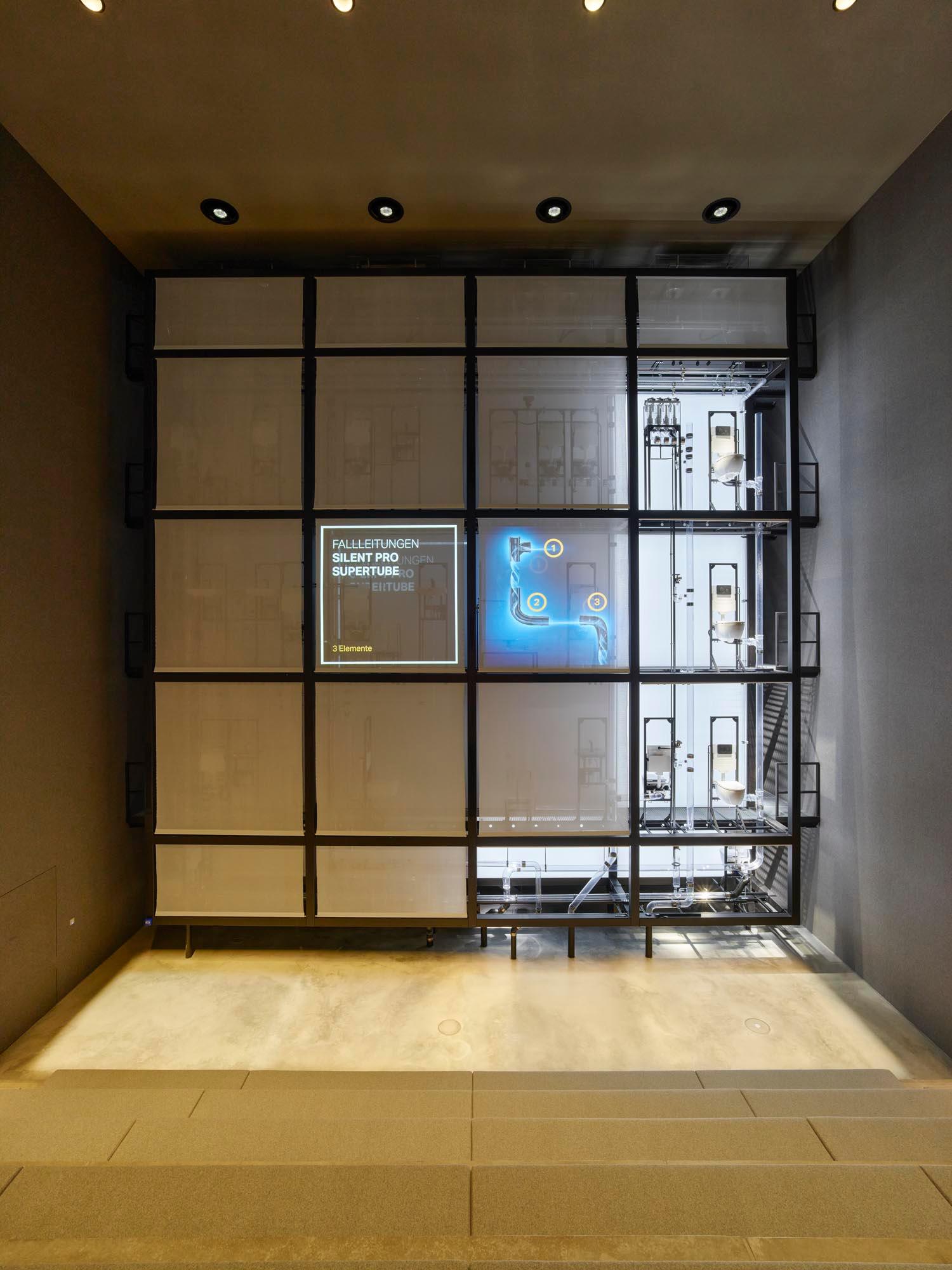 Geberit Campus – Abwasser Kubus mit Bespielung