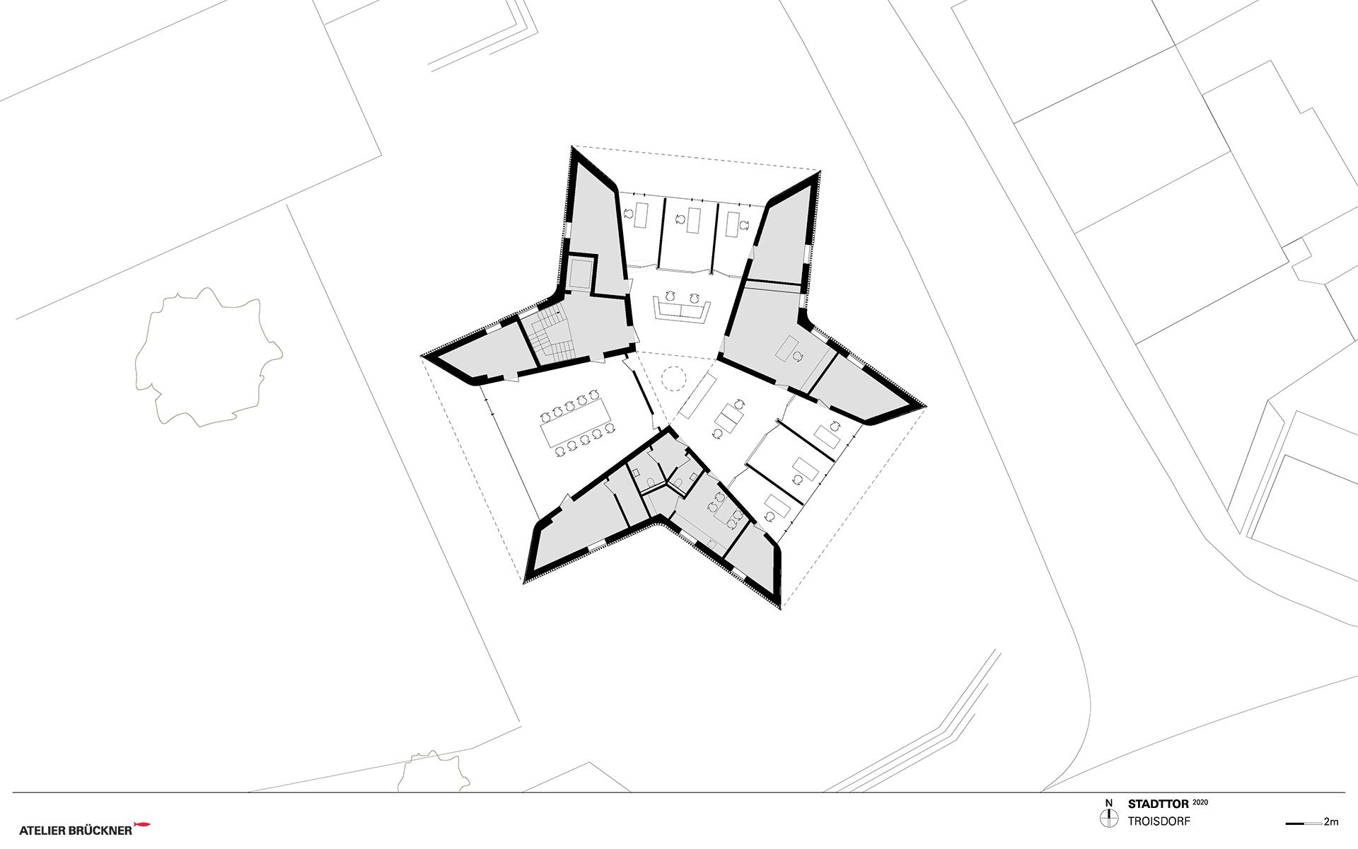 Pfarrzentrum Hippolytushaus Troisdorf, Obergeschoss