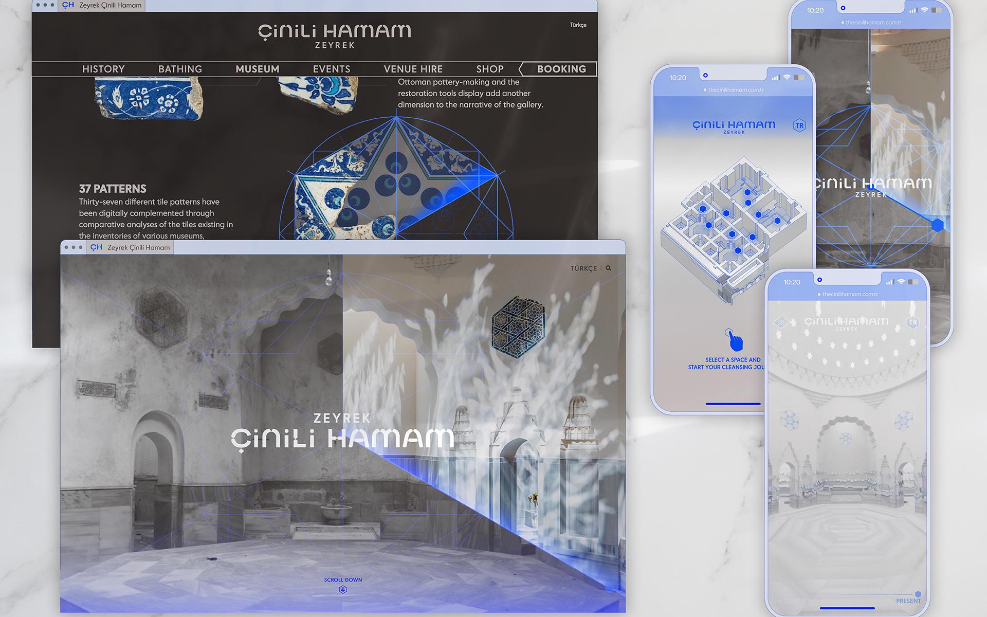 Zeyrek Çinili Hamam – Visuelle Identität für die digitale Webseite und App