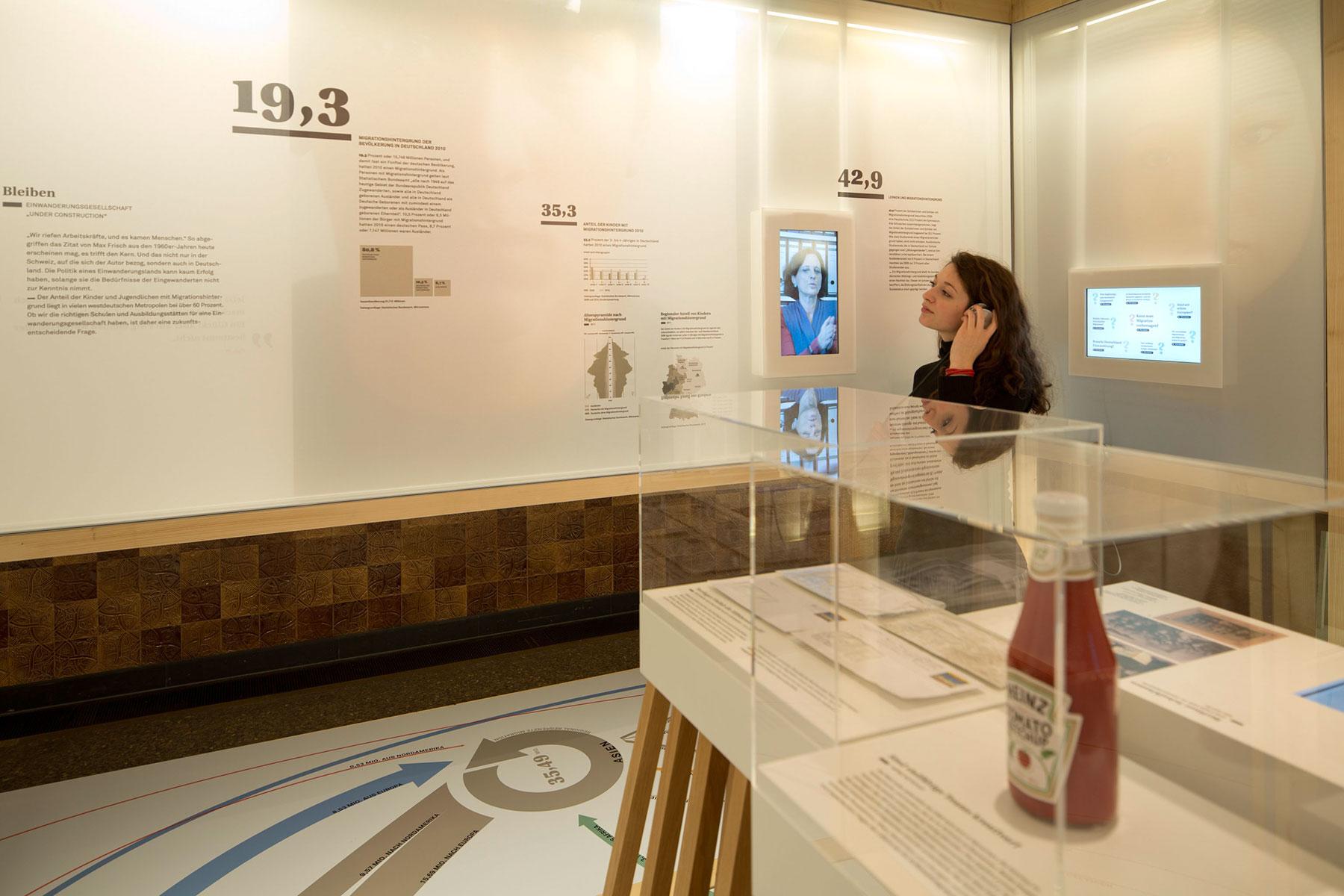 Ausstellungskubus Kommen Gehen Bleiben – Innenraum