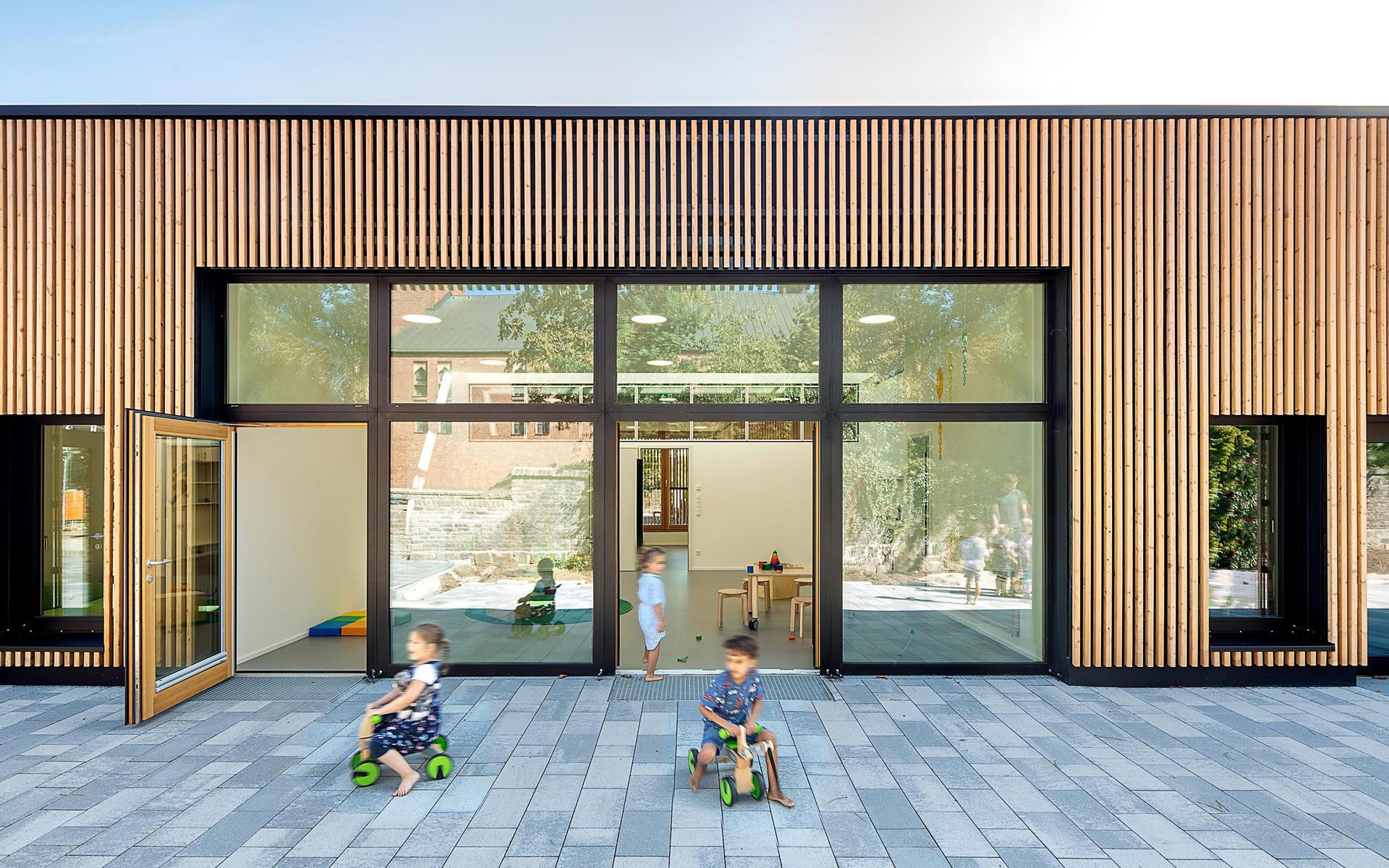 Familienzentrum Hippolytusgarten. Außenansicht