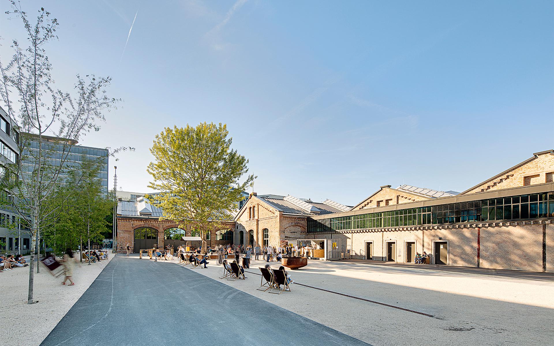 Wagenhallen Stuttgart. Veranstaltungsbereich Eingang Kulturbetrieb
